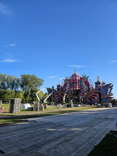 Photo from a stage construction site