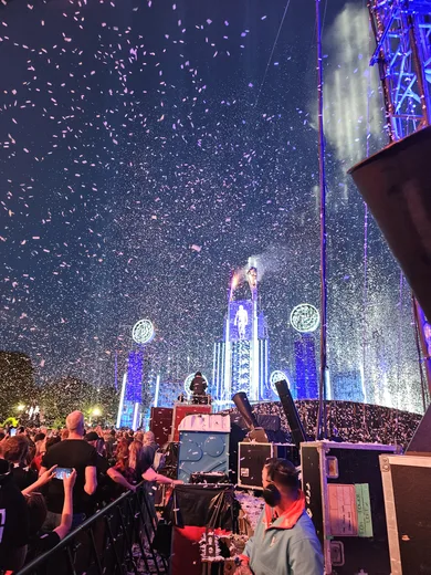 Photo from a stage construction site
