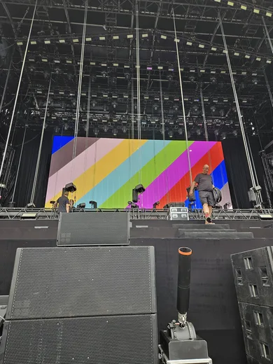 Photo from a stage construction site