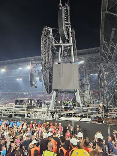 Photo from a stage construction site