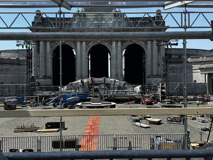 Truss frame at the Cinquantenaire arcade