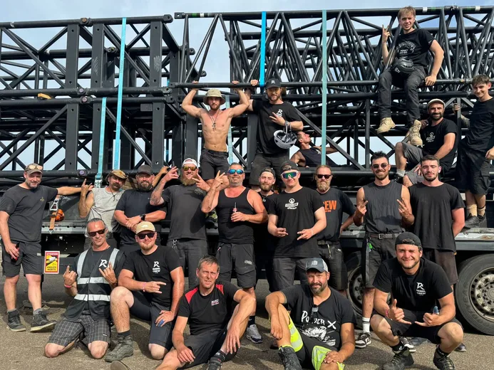 Photo from a stage construction site