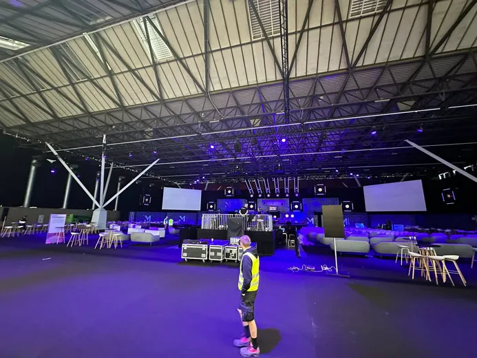 Photo from a stage construction site