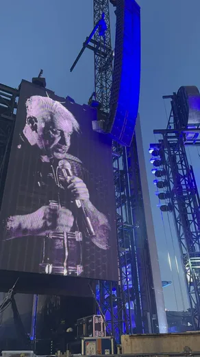 Photo from a stage construction site