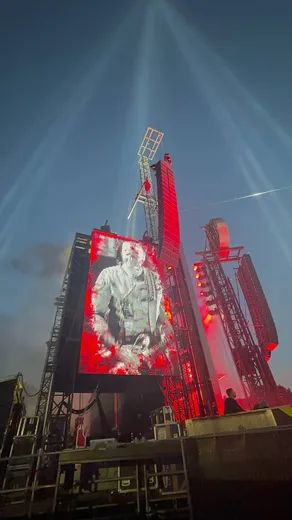 Photo from a stage construction site
