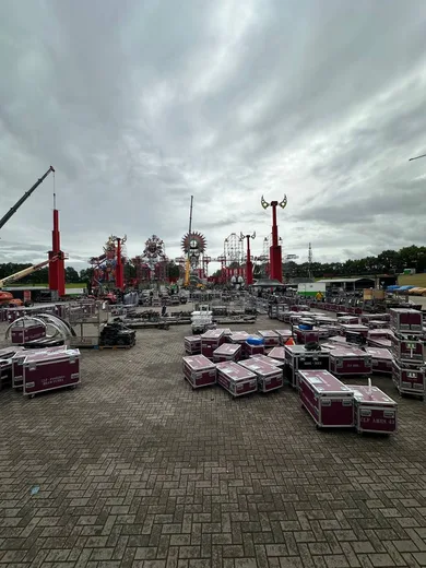 Photo from a stage construction site