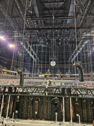 Photo from a stage construction site