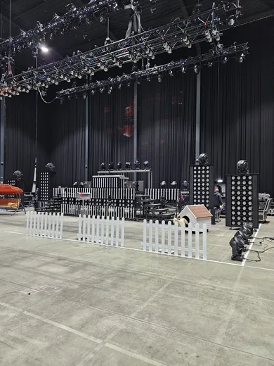 Photo from a stage construction site