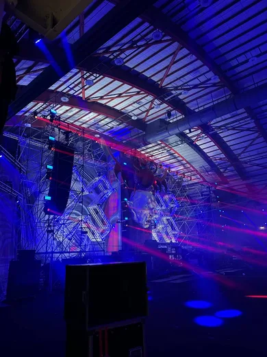 Photo from a stage construction site