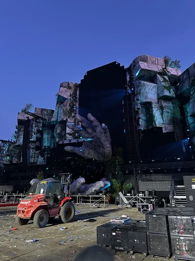 Main stage at dawn