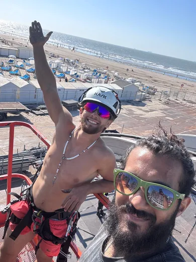 Photo from a stage construction site
