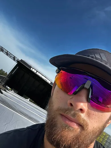 Photo from a stage construction site