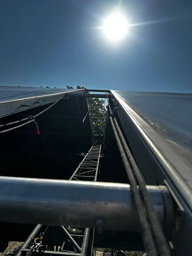 Photo from a stage construction site