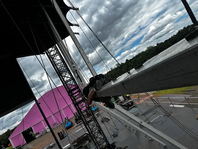 Photo from a stage construction site